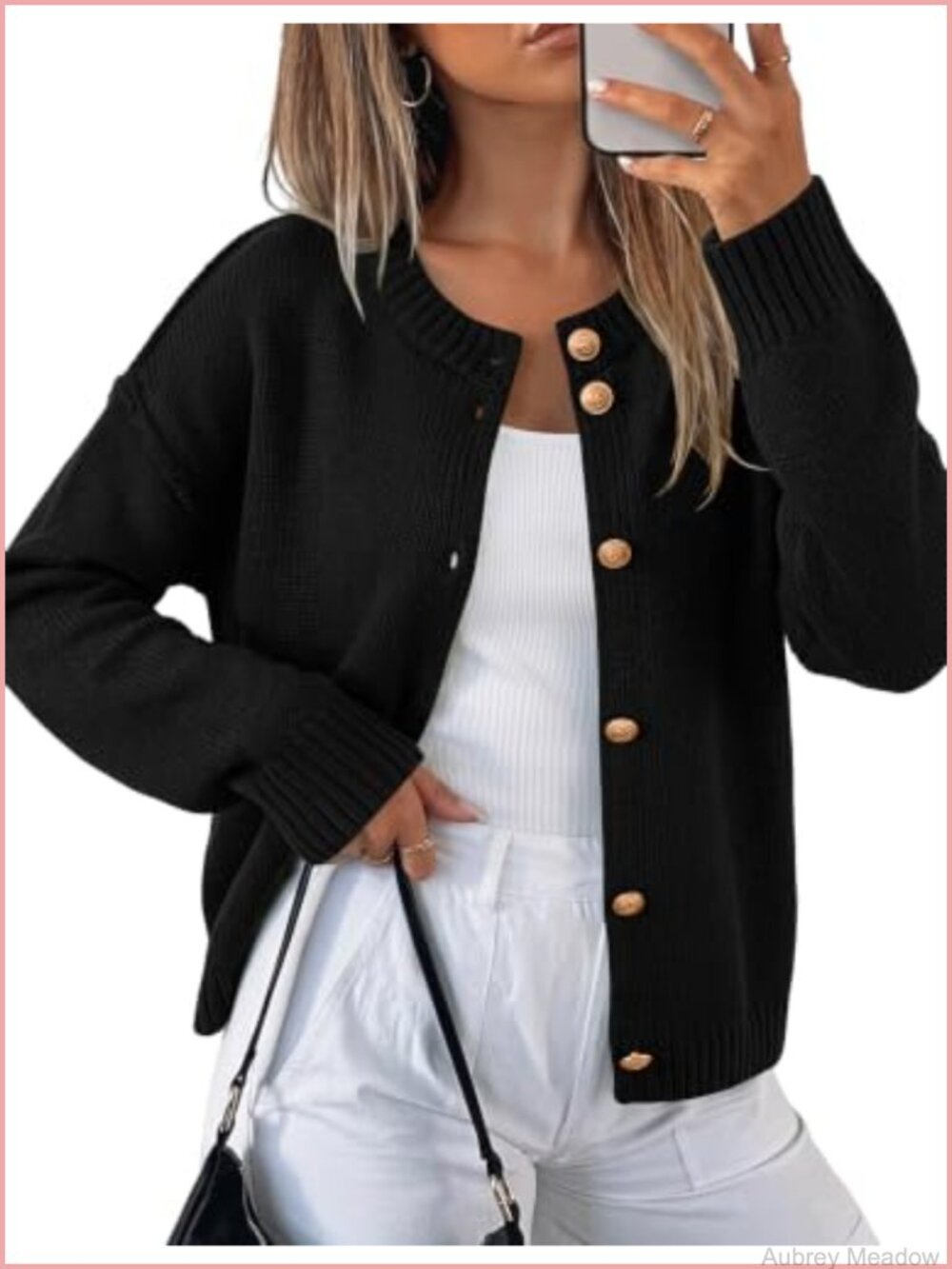 Chunky Knit Cardigan Oversized Button Up Long Sleeve Fall Winter